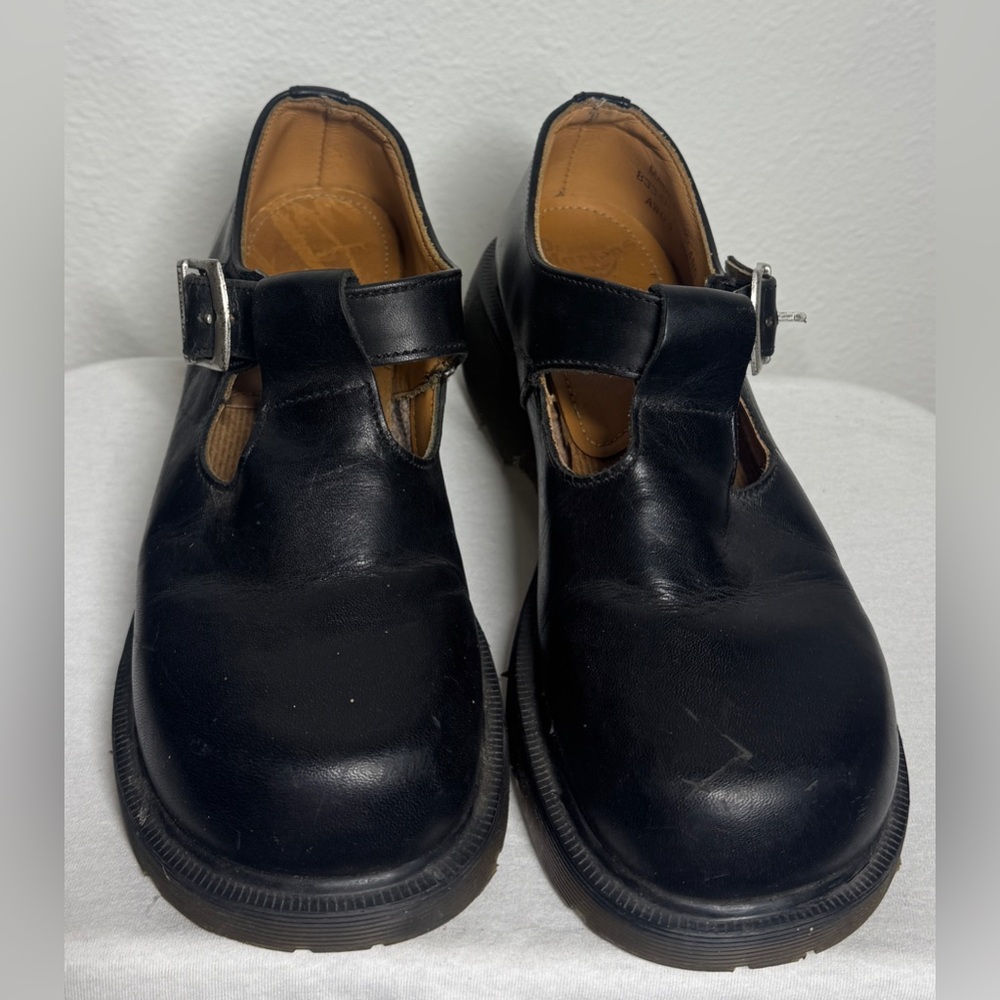 Vintage Dr. Martens 🇬🇧Made in England 8334 Chunky Platform Black Mary Janes US 7 - Picture 2 of 16